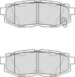 FERODO Колодки задние SUBARU Tribeca B9 3.0 01/05-> (26696XA000, FDB4187)