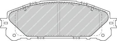 FERODO Колодки тормозные дисковые передние LEXUS RX 09-/TOYOTA HIGHLANDER (FDB4354)
