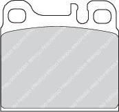 Ferodo FDB645 комплект тормозных колодок, дисковый тормоз на MERCEDES-BENZ S-CLASS (W126)