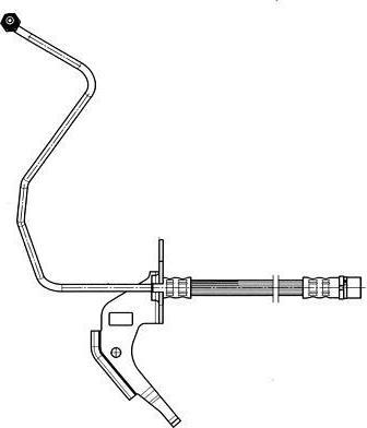 Ferodo FHY3055 тормозной шланг на OPEL ASTRA H (L48)