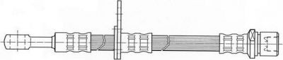 Ferodo FHY3103 тормозной шланг на SUBARU LEGACY IV универсал (BL, BP, B13_)