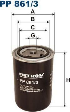 Filtron PP861/3 топливный фильтр на DAF 95