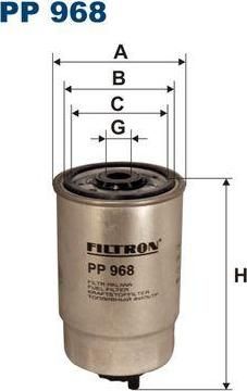 FILTRON Фильтр топливный BOXER/DUCATO (190666, PP968) FILTRON Фильтр топливный BOXER/DUCATO (190666, PP968)