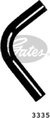 Gates 3335 шланг радиатора на CHEVROLET LACETTI (J200)