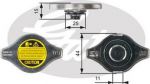 GATES Крышка радиатора LEXUS/MAZDA/MITSUBISHI/TOYOTA 0.9 BAR (1640172090, RC127)