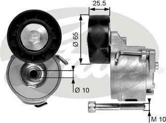 GATES Натяжитель ремня приводного FIAT DOBLO/OPEL ASTRA/VECTRA/ZAFIRA 1.6D/1.9D/2.0D (6340557, T39017)