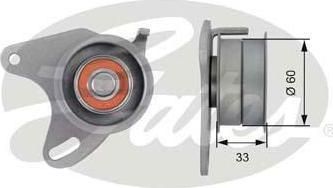 Gates T42129 Ролик ремня ГРМ MITSUBISHI PAJERO/L200/L300/HUNDAI H1 2.5D/TD