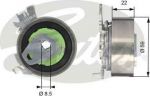 Gates T43060 натяжной ролик, ремень грм на OPEL ASTRA G универсал (F35_)