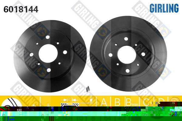 Girling 6018144 тормозной диск на ROVER 800 (XS)