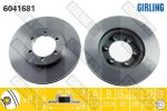 Girling 6041681 Диск тормозной SSANGYONG KORANDO 96-/MUSSO 96-/REXTON 2.9D 02- передний