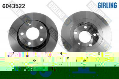 Girling 6043522 тормозной диск на VW PASSAT Variant (3B6)