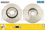 Girling 6062221 тормозной диск на HYUNDAI SANTA FE II (CM)