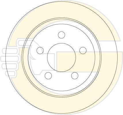 GIRLING Диск тормозной JEEP CHEROKEE 01-08/WRANGLER 96-07 задний D=320мм. (6063864)