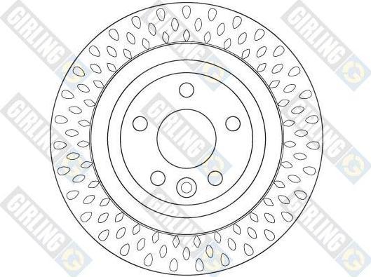 Girling 6063872 тормозной диск на VOLVO V70 III (BW)