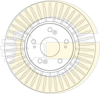 Girling 6064325 Диск тормозной HONDA ACCORD 2.0-2.2 08- передний вент.D=296мм.