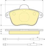 Girling 6107963 комплект тормозных колодок, дисковый тормоз на PEUGEOT 605 (6B)