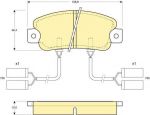 Girling 6109013 комплект тормозных колодок, дисковый тормоз на ALFA ROMEO ARNA (920)