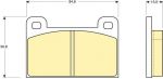 Girling 6109399 комплект тормозных колодок, дисковый тормоз на SKODA 130
