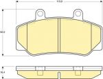 GIRLING Колодки тормозные VOLVO 740/760/940/960 82-96 передние (GDB970, 6109703)