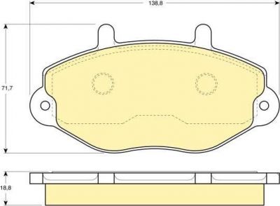 Girling 6110804 комплект тормозных колодок, дисковый тормоз на FORD TRANSIT c бортовой платформой/ходовая часть (E_ _)