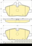 GIRLING Колодки тормозные перед. E81 E87 MINI Cooper 116i 118i 09 04-> 3 (34116767144, 6116111)