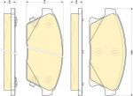 GIRLING Колодки тормозные перед. CHEVROLET Cruze//Astra J 07-> (13301234, 6118479)