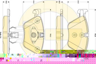 GIRLING Колодки тормозные 5 F10/F11 2.0-3.0 10- передние (34116775310, 6118822)