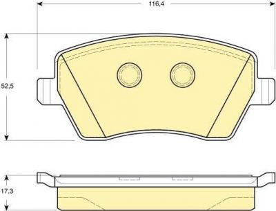 GIRLING Колодки тормозные передние NISSAN MICRA 03> RENAULT CLIO 05> 410608481R (D1060AX60A, 6133321)