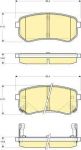 GIRLING Колодки тормозные дисковые задн. Kia Picanto 1,0/1,1 04- (5830207A00, 6133709)