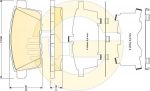 GIRLING Колодки тормозные задние MAZDA CX7 CX9 07- (L2Y72643Z, 6134729)