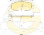 GIRLING Колодки тормозные SUBARU FORESTER 08-/IMPREZA 08-/XV 12- передние (26296SA031, 6135199)