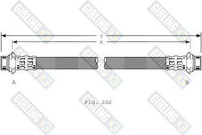 Girling 9001214 тормозной шланг на TOYOTA LAND CRUISER 90 (_J9_)