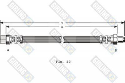 Girling 9001266 тормозной шланг на RENAULT 21 универсал (K48_)