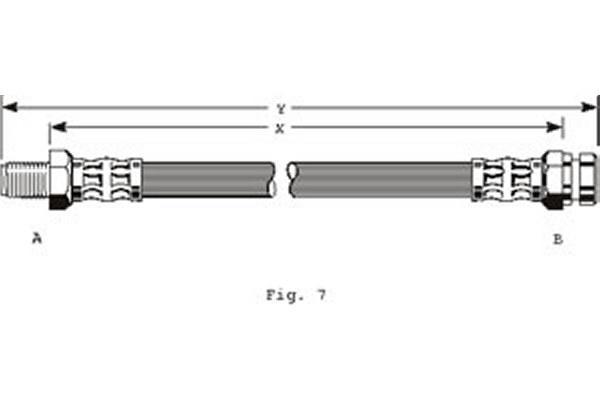 Girling 9002191 тормозной шланг на NISSAN PATROL III/2 Hardtop (K260)