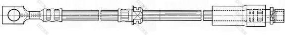 Girling 9004538 тормозной шланг на OPEL VECTRA C GTS
