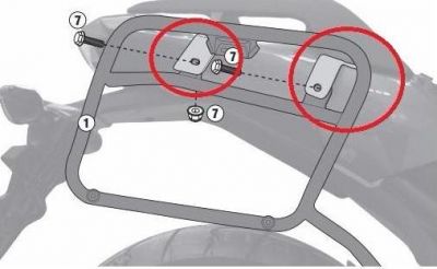 GIVI 1146KIT Крепление кофра PL1146-PLX1146