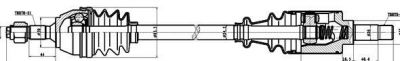 GSP 210009 приводной вал на PEUGEOT 106 I (1A, 1C)