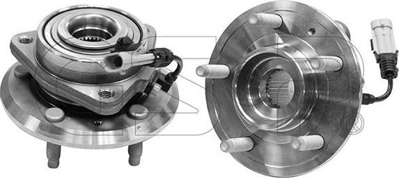 GSP 9330032 подшипник ступицы колеса на CHEVROLET CAPTIVA (C100, C140)