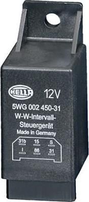 Hella 5WG 002 450-317 реле, интервал включения стеклоочистителя на MERCEDES-BENZ T1 c бортовой платформой/ходовая часть (602)