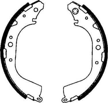 Hella 8DB 355 000-231 комплект тормозных колодок на TOYOTA HILUX II пикап (LN8_, RN5_, LN6_, YN6_, YN5_, LN5_, RN6_)