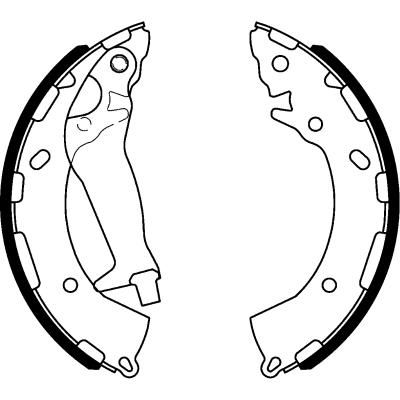 Hella 8DB 355 000-401 комплект тормозных колодок на HYUNDAI i10 (PA)
