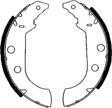 Hella 8DB 355 001-101 комплект тормозных колодок на PEUGEOT 405 II Break (4E)