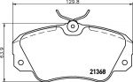 Hella 8DB 355 017-771 комплект тормозных колодок, дисковый тормоз на OPEL OMEGA B (25_, 26_, 27_)