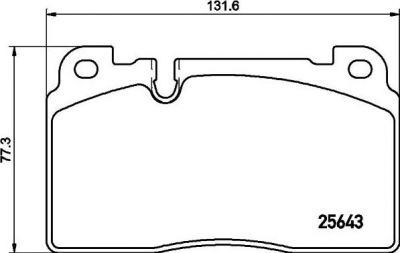 Hella 8DB 355 021-331 комплект тормозных колодок, дисковый тормоз на AUDI Q5 (8R)