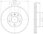 Hella 8DD 355 101-511 тормозной диск на OPEL OMEGA A (16_, 17_, 19_)