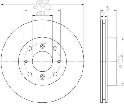 Hella 8DD 355 102-121 тормозной диск на ROVER 800 (XS)