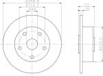 Hella 8DD 355 105-071 тормозной диск на MAZDA 626 III Station Wagon (GV)