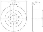 Hella 8DD 355 108-961 тормозной диск на PEUGEOT BOXER автобус (230P)