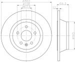 Hella 8DD 355 114-711 тормозной диск на VOLVO S80 II (AS)