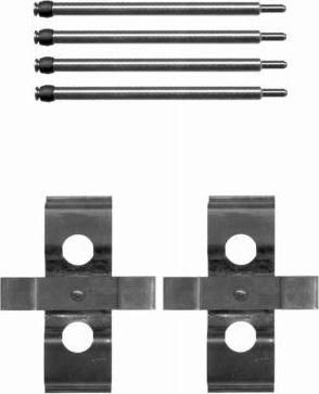 Hella 8DZ 355 203-491 комплектующие, колодки дискового тормоза на MERCEDES-BENZ S-CLASS (W140)